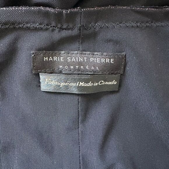 Marie Saint Pierre Sleeveless Black Dress Sz 1 - Picture 6 of 17